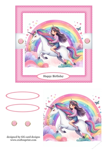 birthday girl riding unicorn 2