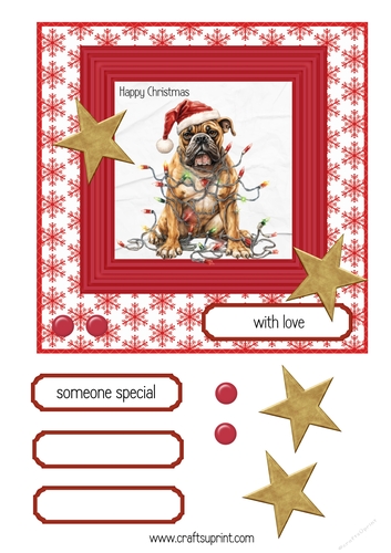 Dogue De Bordeaux Christmas