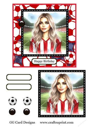 Football topper sheffield united girl