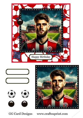 Football topper sheffield united man