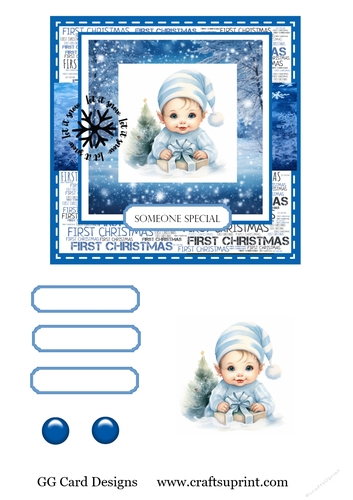 Babys first Christmas boy
