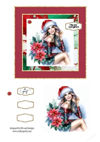 Christmas Lady Poinsettia