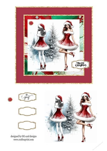 Christmas Lady tree 1 