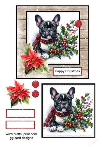 french bulldog Christmas 