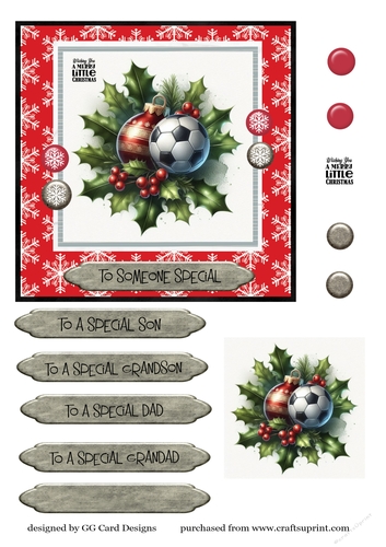 Christmas football baubles