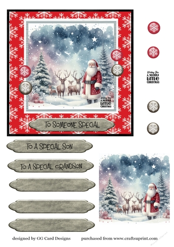 Santa & Reindeer 1
