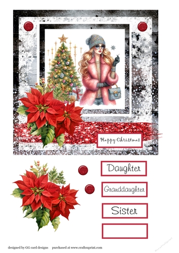 christmas girl with present 6