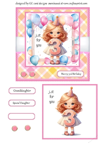 Girl 3rd birthday 