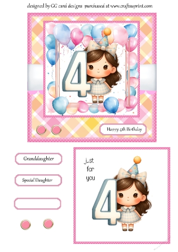 Girl 4th birthday 