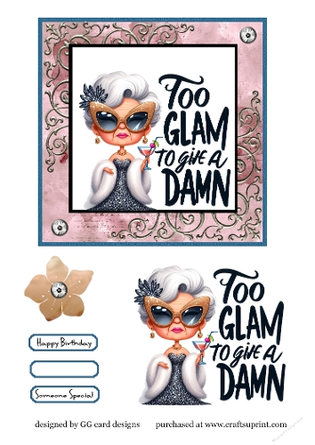 Too glam to give a damn