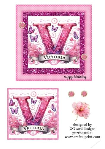 Victoria name topper