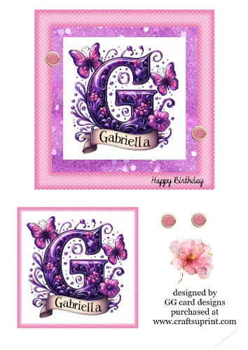 Gabriella name topper