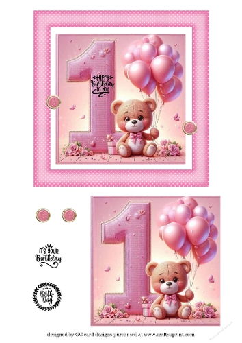 1st Birthday Bear