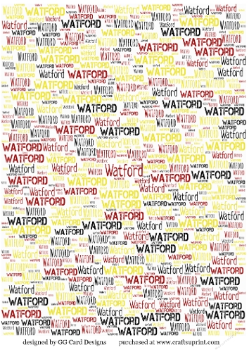 Football backing paper Watford