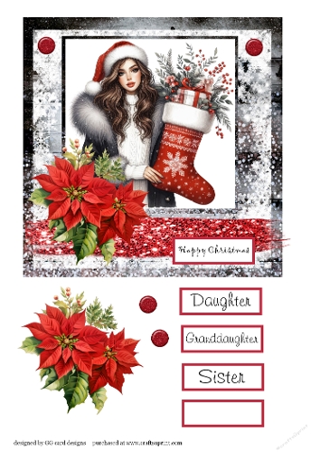 Christmas girl stocking