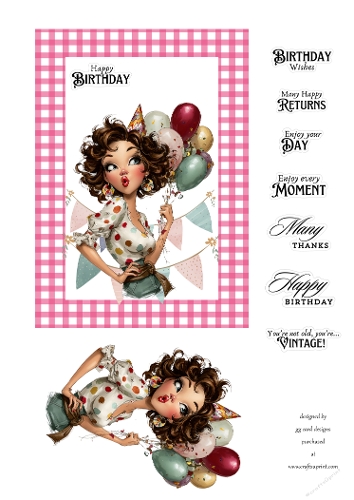 whimsical woman Birthday
