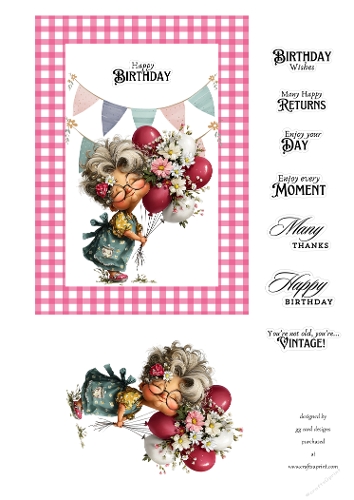 whimsical balloons and flowers