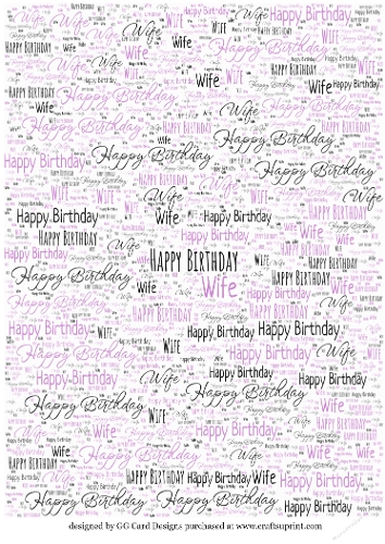 Happy Birthday Wife BP
