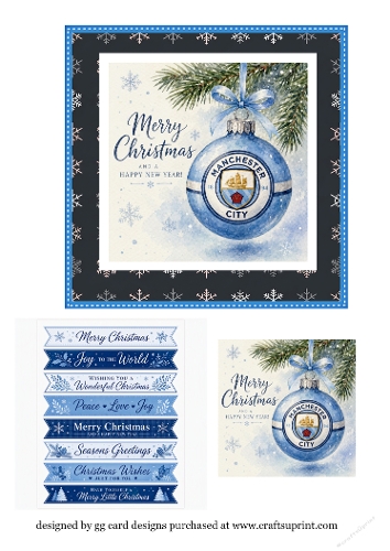 Christmas Man City Bauble