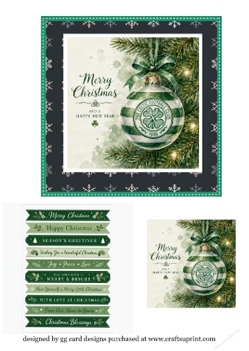 Christmas Celtic football Bauble