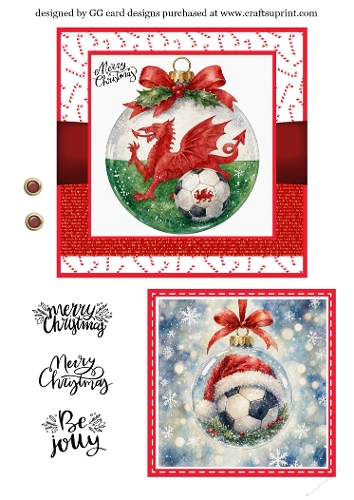 Wales football Christmas Bauble