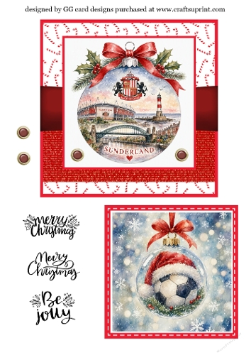 football Christmas Bauble Sunderland