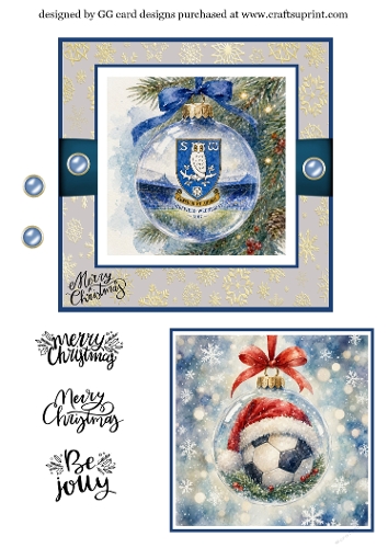 Christmas football Bauble Sheffield Wednesday