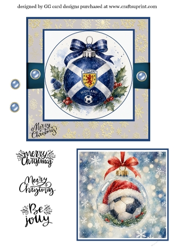 Christmas football Bauble Scotland