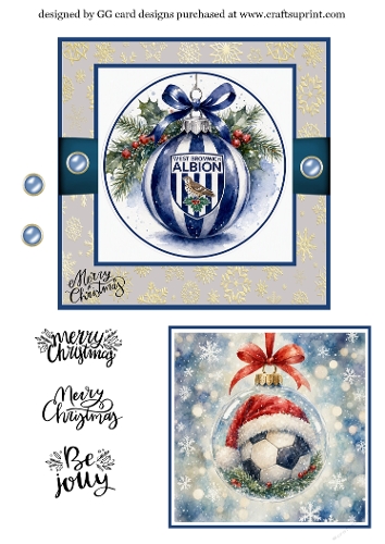 Christmas football Bauble West Brom