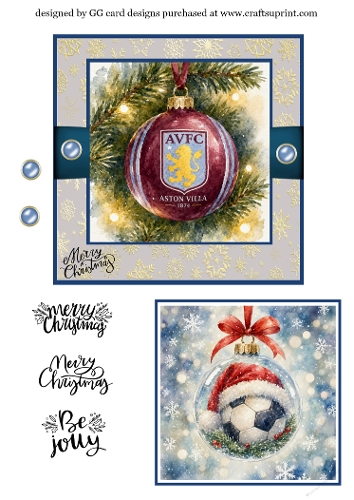 Christmas football Bauble Aston Villa
