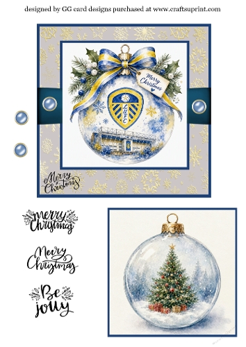 Christmas Football Bauble Leeds Utd