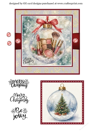 Christmas Bauble Make up