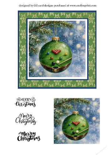 Christmas Bauble snooker