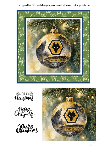 Christmas Bauble Wolves
