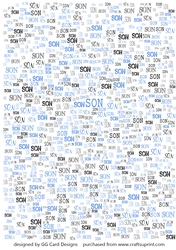 Son word backing paper