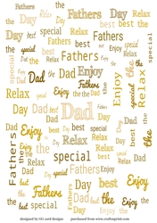 fathers day backing paper