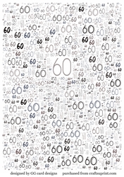 60th Backing paper black