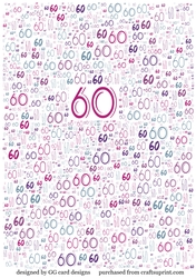 60th Backing paper pink