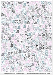 70 backing paper pink
