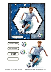 football boy birthday topper