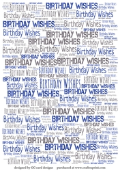 Birthday Wishes BP blue