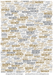 Snooker word backing paper brown