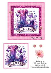 Laura name topper