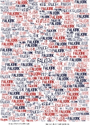 A4 Falkirk FC backing paper