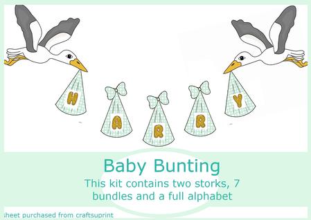 Baby Boy Bunting