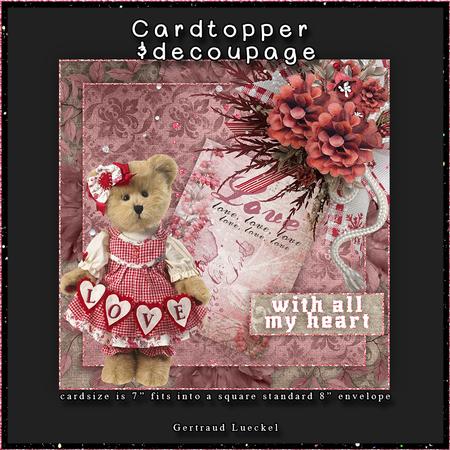 With All My Heart 7x7 Topper and Inlet 113
