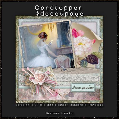 I Wrote You a Letter Cardtopper with Inlet 116
