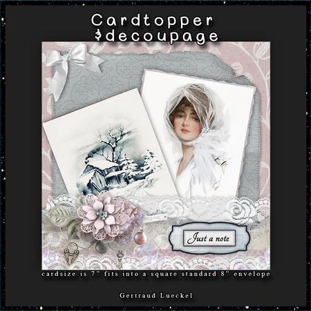 Winter Love Cardtopper with Inlet 118