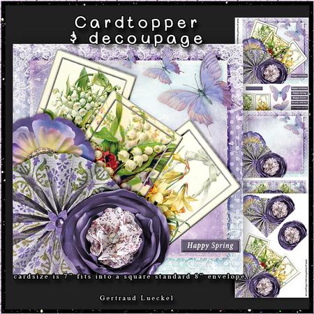 Spring is Coming Cardtopper with Inlet 132