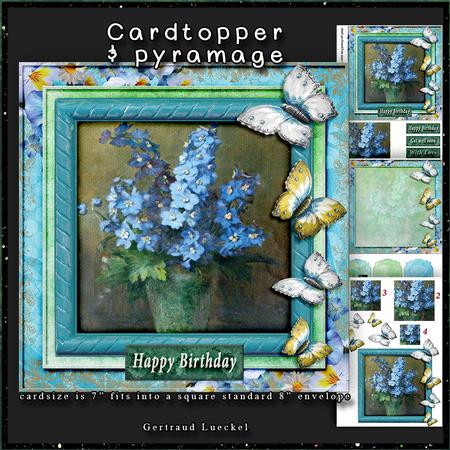 Instead of Real Flowers Cardtopper with Inlet 133